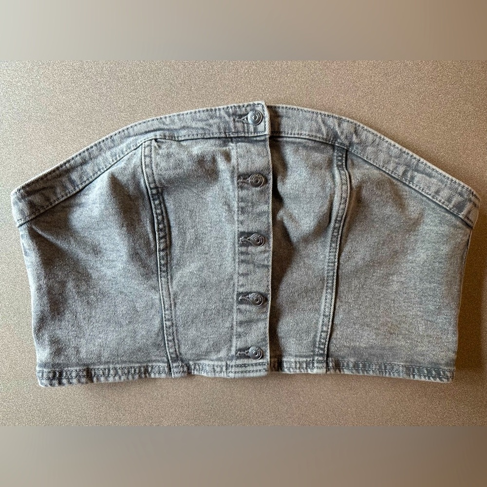 H&M Denim Bustier/Bandeau Top - NWT